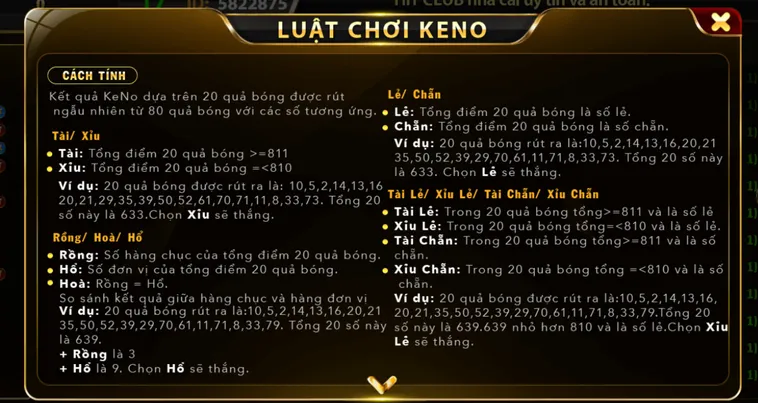 Chinh Phục Game Xổ Số Keno Tại HitClub Với Những Con Số May Mắn Rực Rỡ