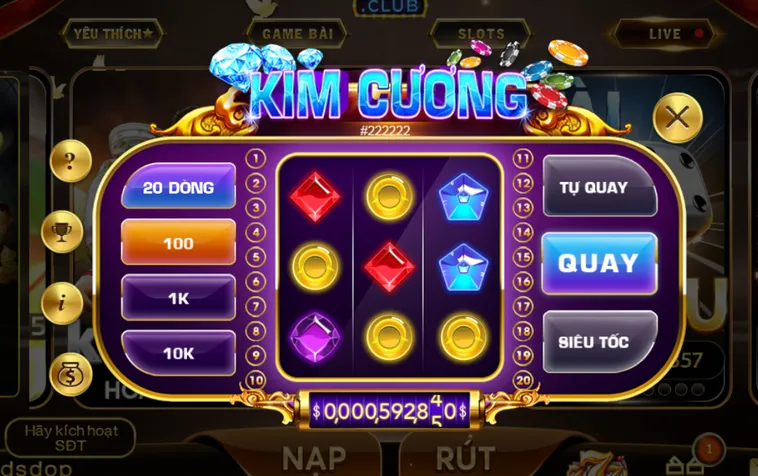 Bí Quyết Quay Minigame Kim Cương Tại HitClub Thắng Lớn Mỗi Ngày 2026