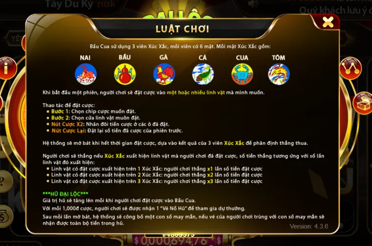 Minigame Bầu Cua Mini Tại HitClub Chinh Phục Linh Vật Nhận Thưởng Tỷ Đồng