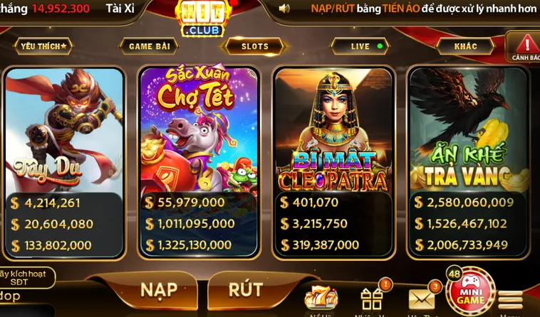 Nổ Hũ HitClub Đẳng Cấp Quay Thưởng Jackpot Nhận Thưởng Tỷ Đồng 2026