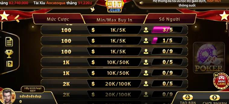 Chinh Phục Đỉnh Cao Trí Tuệ Trong Game Poker tại HitClub Đẳng Cấp Quốc Tế
