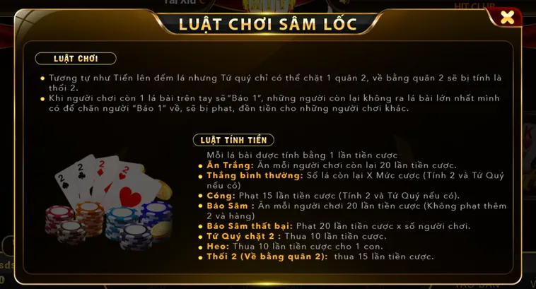 Sâm Lốc Tại HitClub Đỉnh Cao So Tài Trí Tuệ Và Chiến Thuật Chinh Phục Bàn Cược Hào Hùng