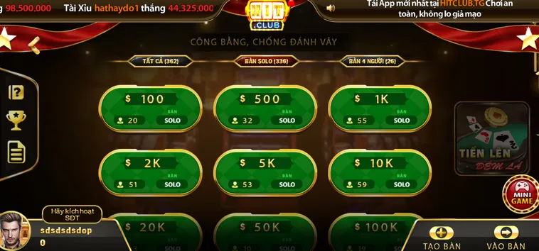 Tiến Lên Đếm Lá Tại HitClub Đỉnh Cao Sát Phạt Siêu Tốc Và Chiến Thuật Thống Trị Bàn Cược