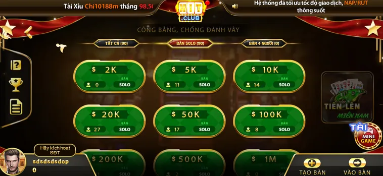 Tiến Lên Miền Nam Tại HitClub Đấu Trường Sát Phạt Kịch Tính Và Cơ Hội Phát Tài