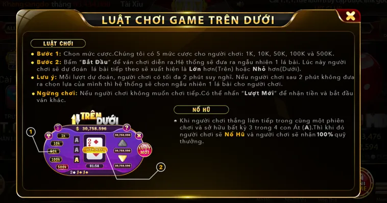 Cách Chơi Minigame Trên Dưới Tại HitClub Thắng Lớn Mỗi Ngày 2026